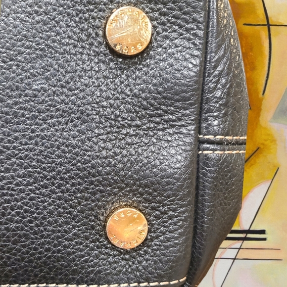 Michael by Michael Kors Black Pebbled Leather Expandable Tote Handbag - Picture 12 of 15